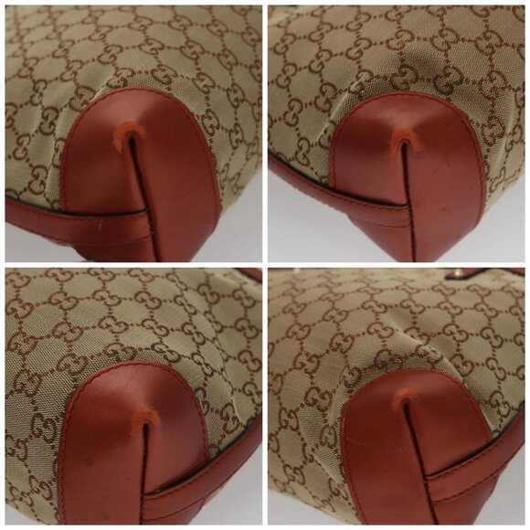 GUCCI GG Canvas Tote Bag Beige Brown Auth ep7226 - Picture 14 of 16